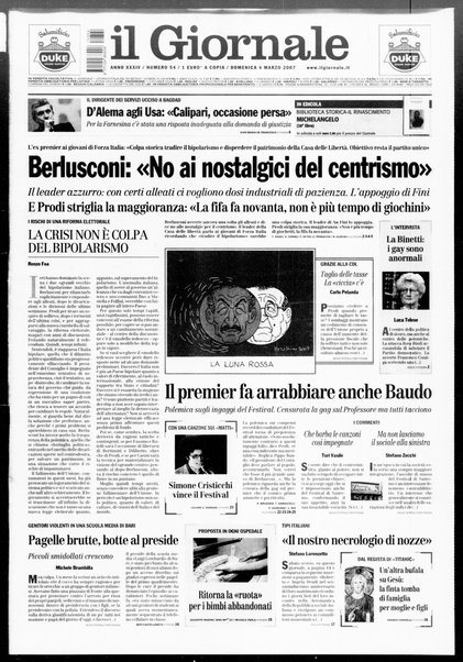 Il giornale : quotidiano del mattino